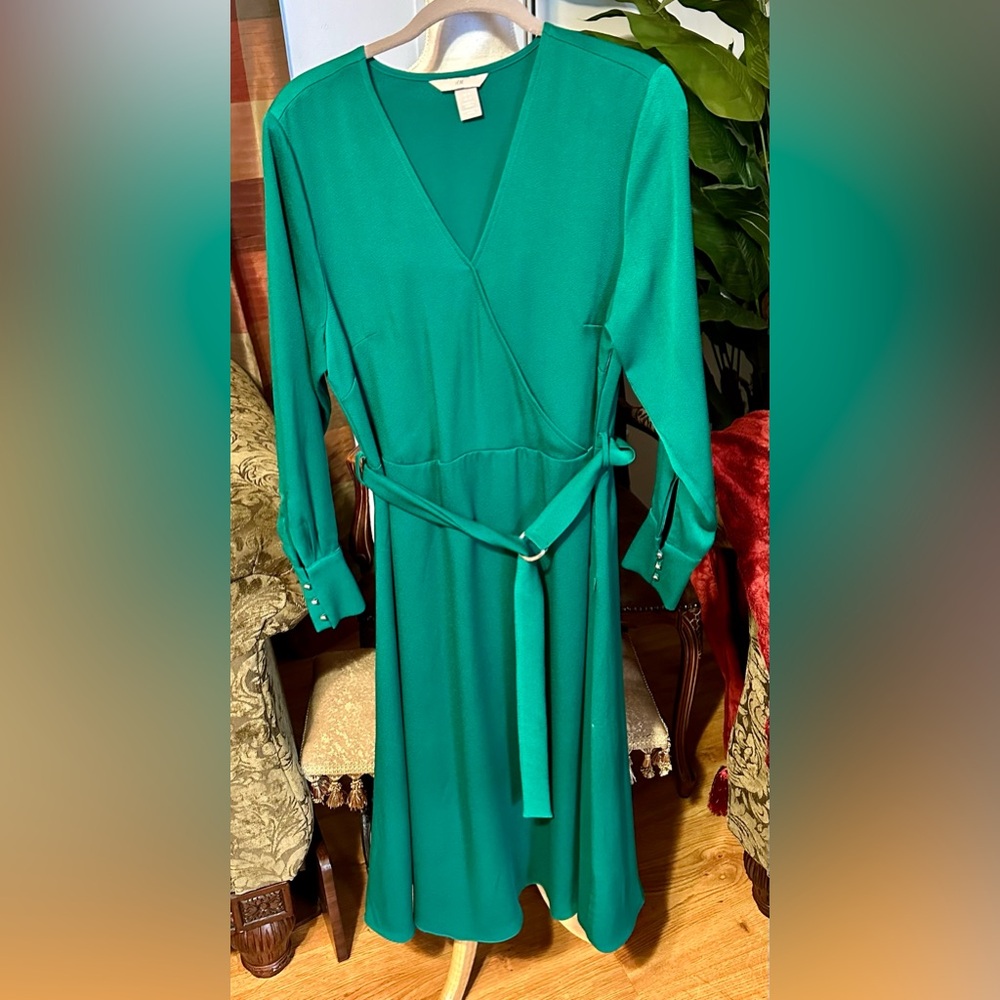 H&M Green Dress Size 12